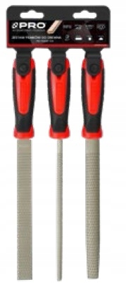 Pilniki do drewna płaski okrągły półokrągły zestaw 200mm Typ 0 zdzierak PRO