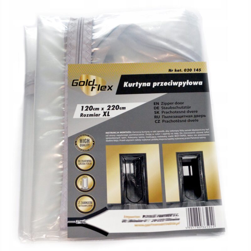 KURTYNA PRZECIWPYŁOWA 220x120cm DRZWI REMONTOWE