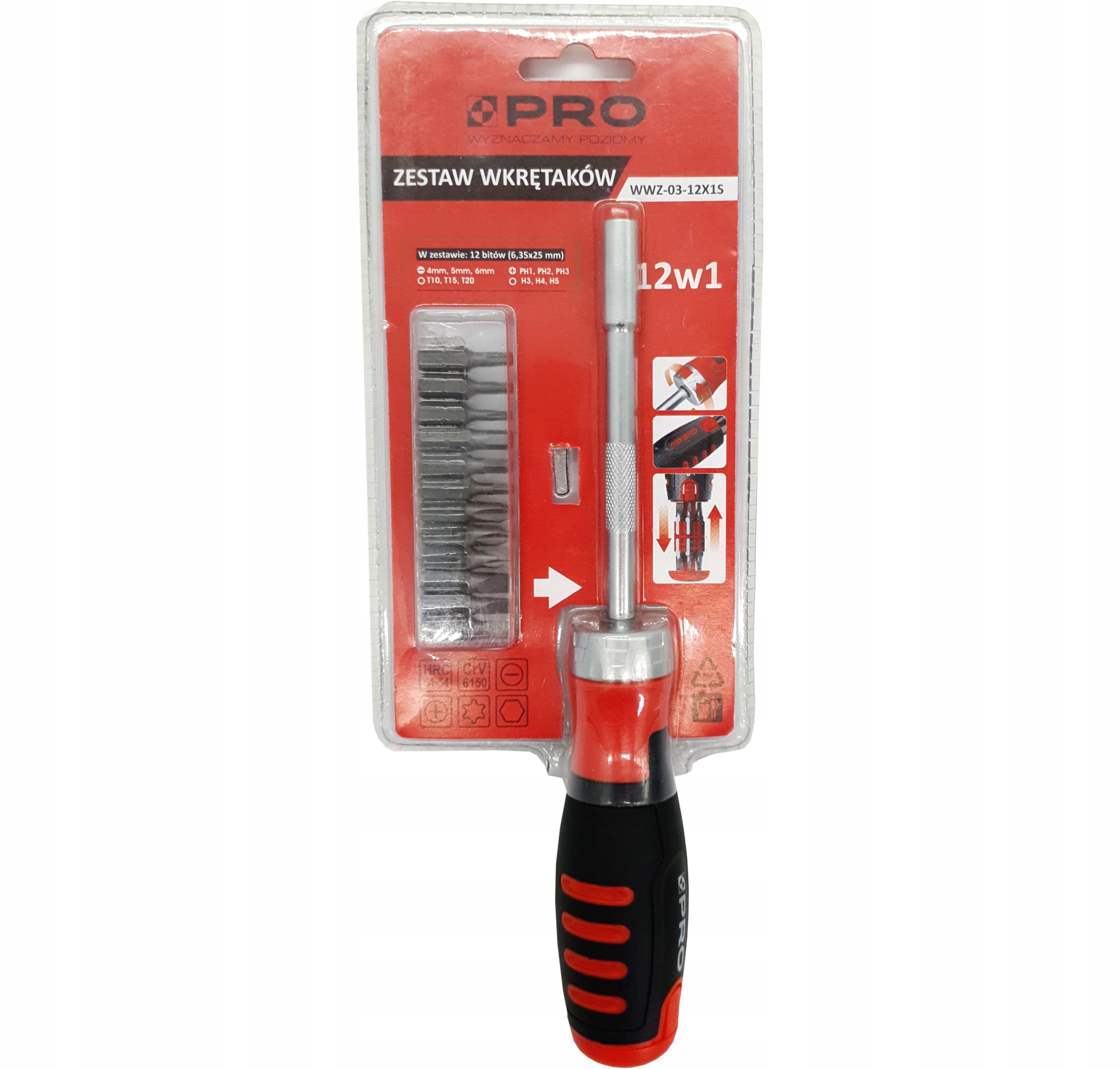 Wkrętak Pro 3-01-30-WZ-102 12 elementów