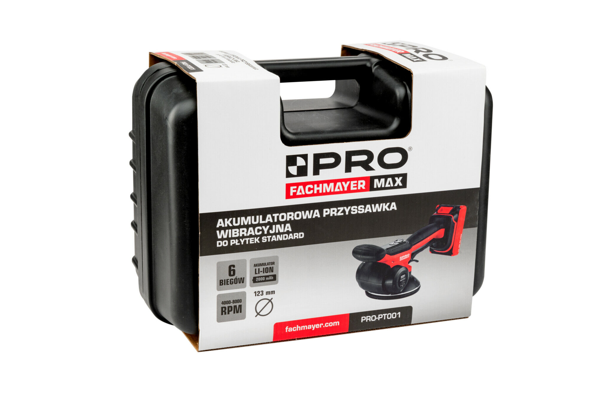 AKUMULATOROWA PRZYSSAWKA WIBRACYJNA DO PŁYTEK STANDARD