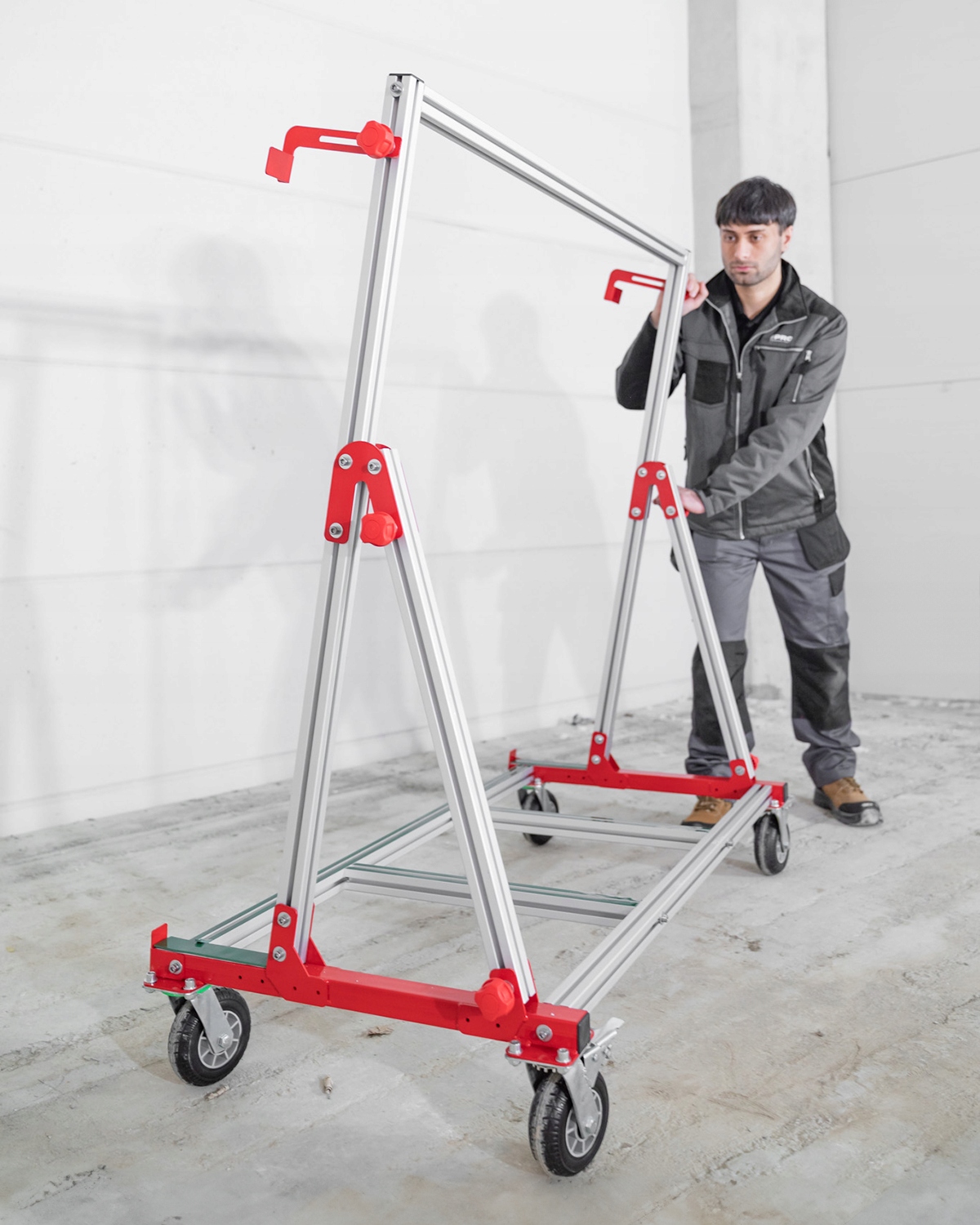 WÓZEK TRANSPORTOWY DO PŁYTEK WIELKOFORMATOWYCH