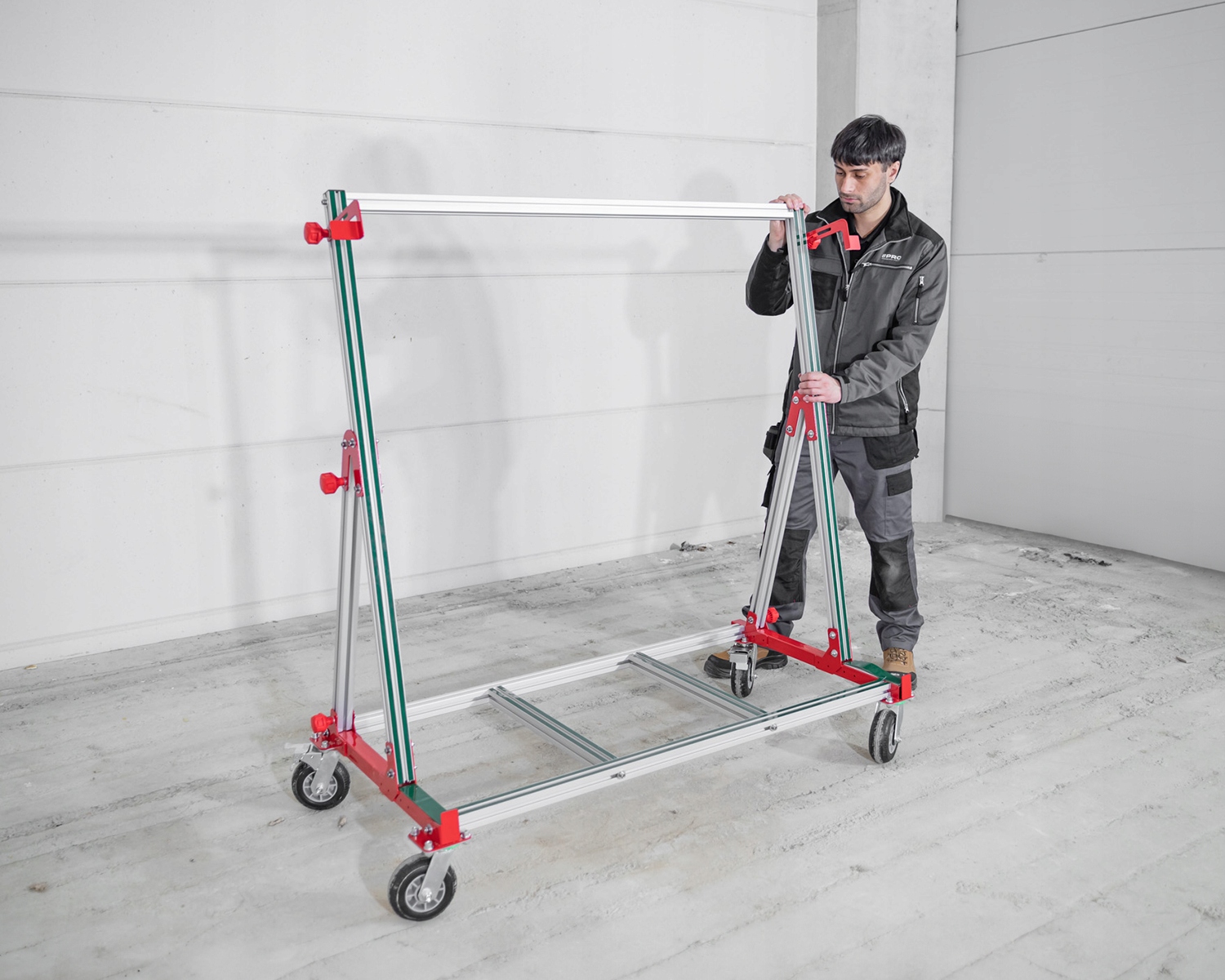 WÓZEK TRANSPORTOWY DO PŁYTEK WIELKOFORMATOWYCH