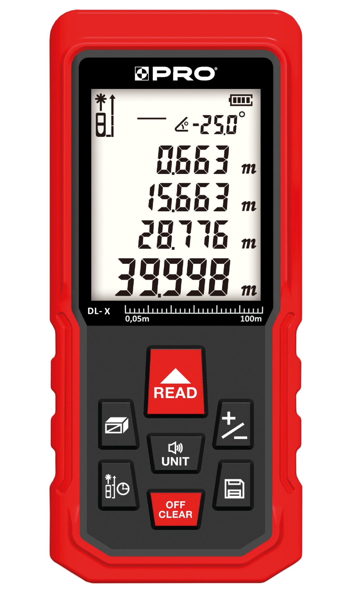 Dalmierz do wnętrz Pro 61-100 m