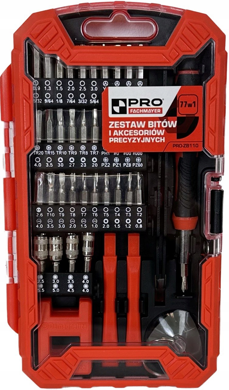 Zestaw bitów i kacesoriów precyzyjnych PRO-ZB110