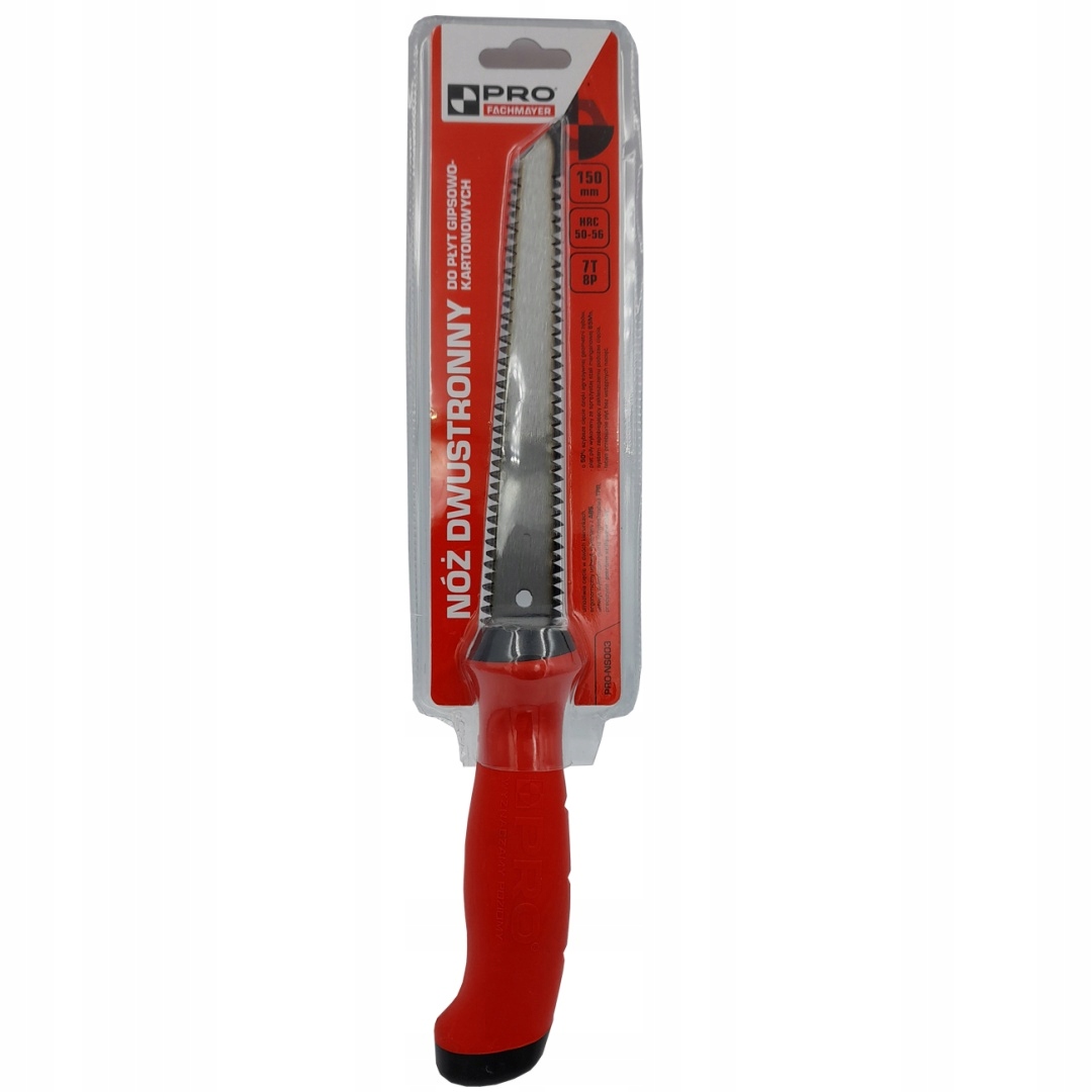 Nóż dwustronny do płyt gipsowo-kartonowych 150 mm PRO-NS 003