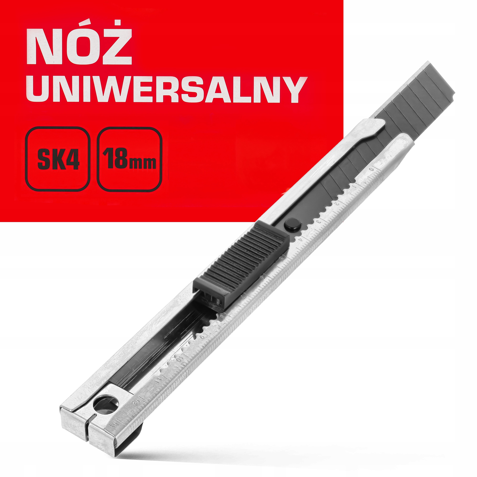 NÓŻ UNIWERSALNY PR-81-10 18 MM 1 OSTRZE SK4