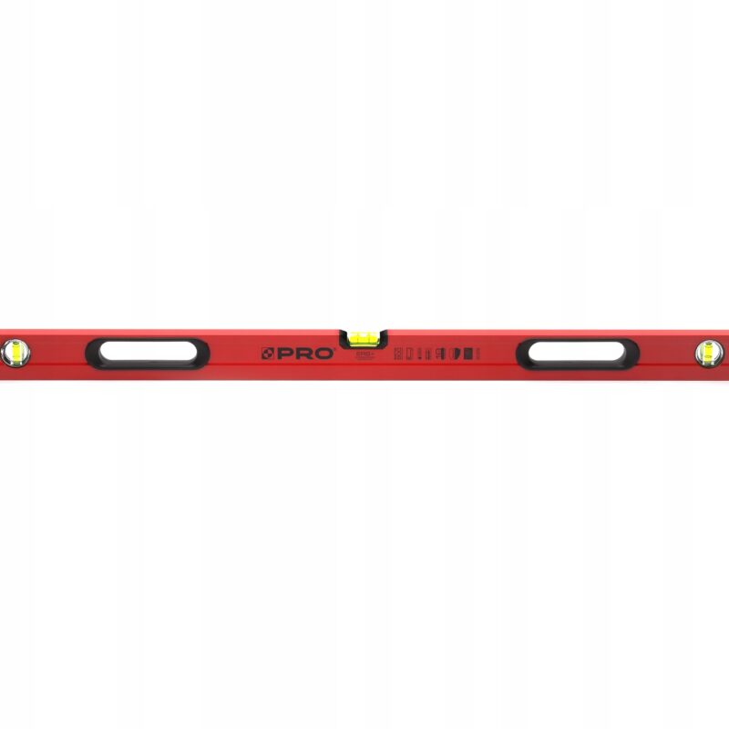 POZIOMNICA PRO800 MAL. CZERWONA UCHW. 120 CM