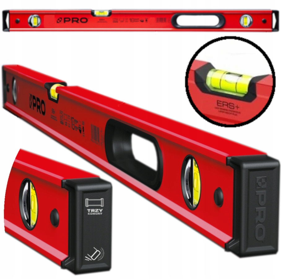 POZIOMNICA PRO900 HEAVY DUTY RED UCHW. 80CM