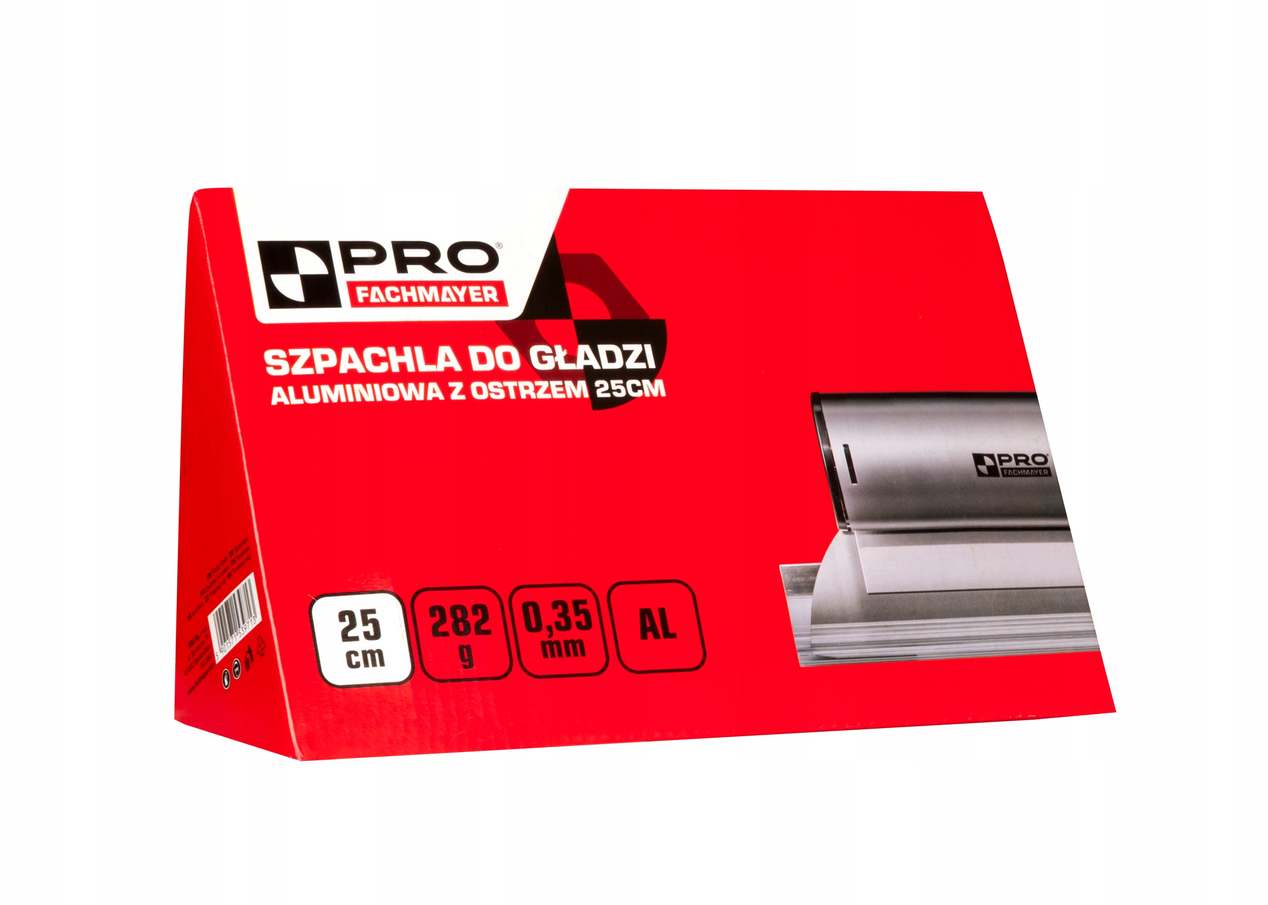 SZPACHLA DO GŁADZI ALUMINIOWA Z OSTRZEM 100CM 0.35MM PRO-PC455
