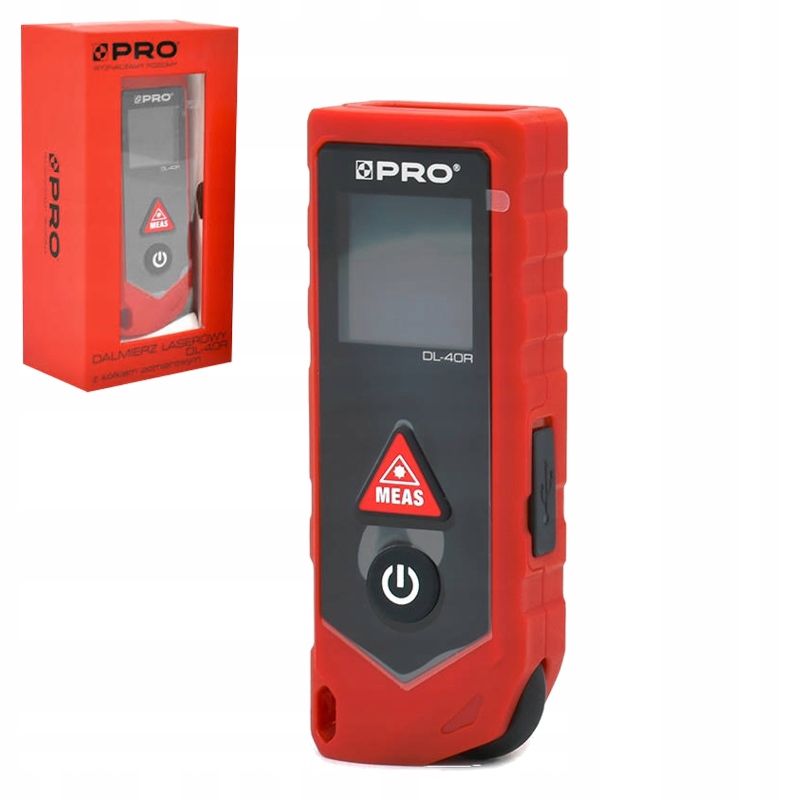 DALMIERZ LASEROWY DL-40R Z KÓŁKIEM POMIAROWYM