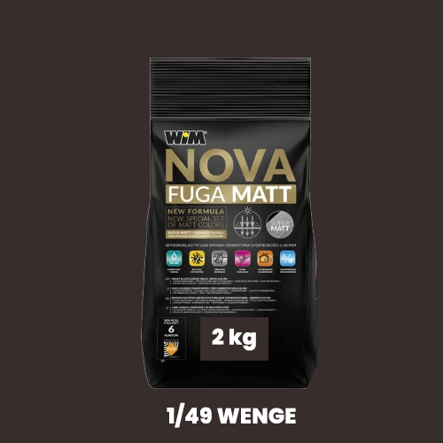 WIM NOVA FUGA MATT ZAPRAWA DO FUGOWANIA 2 KG - WENGE 1/49