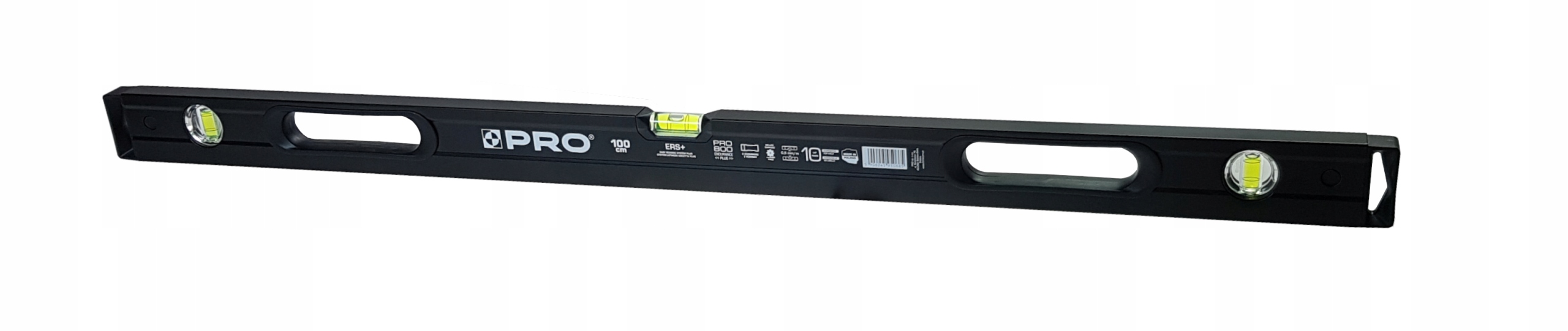 POZIOMNICA PRO800 MAL. CZARNA 1xFREZ. UCHW. 100 CM