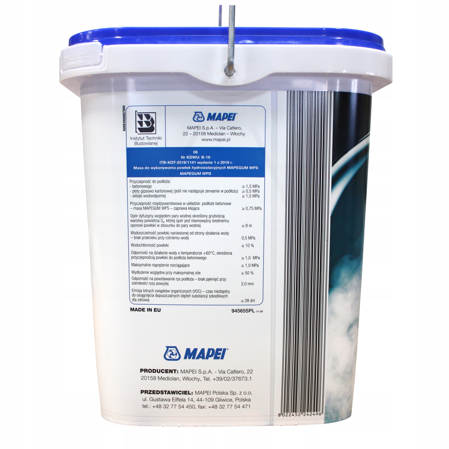 MAPEI Mapegum WPS 10kg Hydroizolacja Folia w płynie