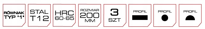 PRO ZESTAW PILNIKÓW DO METALU 200MM 3SZT