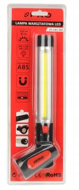 LAMPA WARSZT. LED 220/80LM+MAGNES, OS-LWL-001