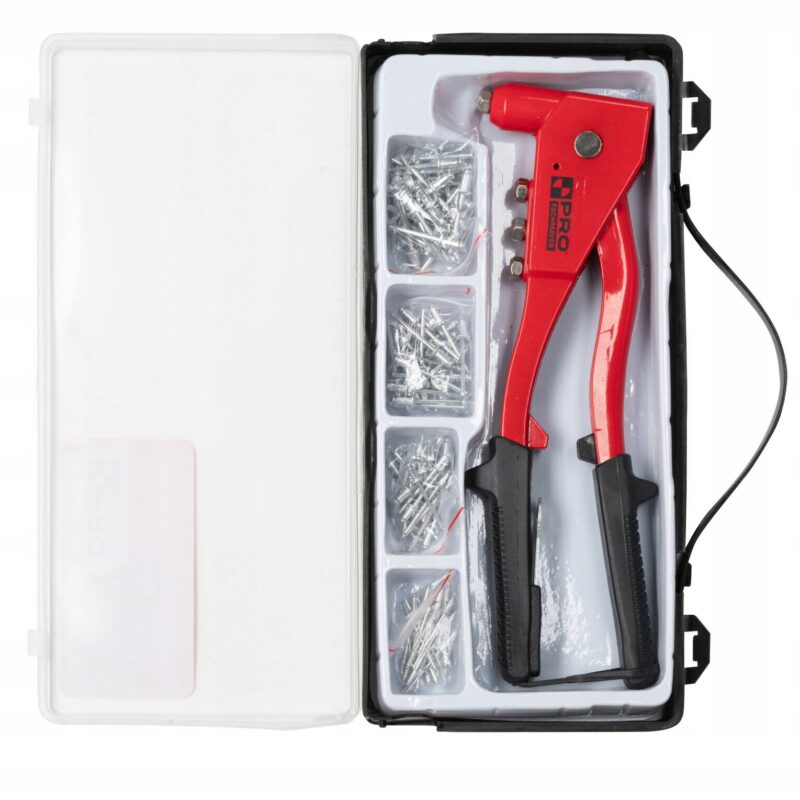 NITOWNICA RĘCZNA PRO DO NITÓW ZRYWALNYCH + NITY 100SZT 2,4-4,8MM