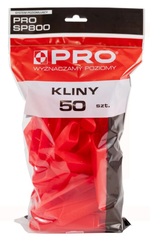 SYSTEM POZIOMUJĄCY PRO-SP 800 KLINY 50 SZT WOREK