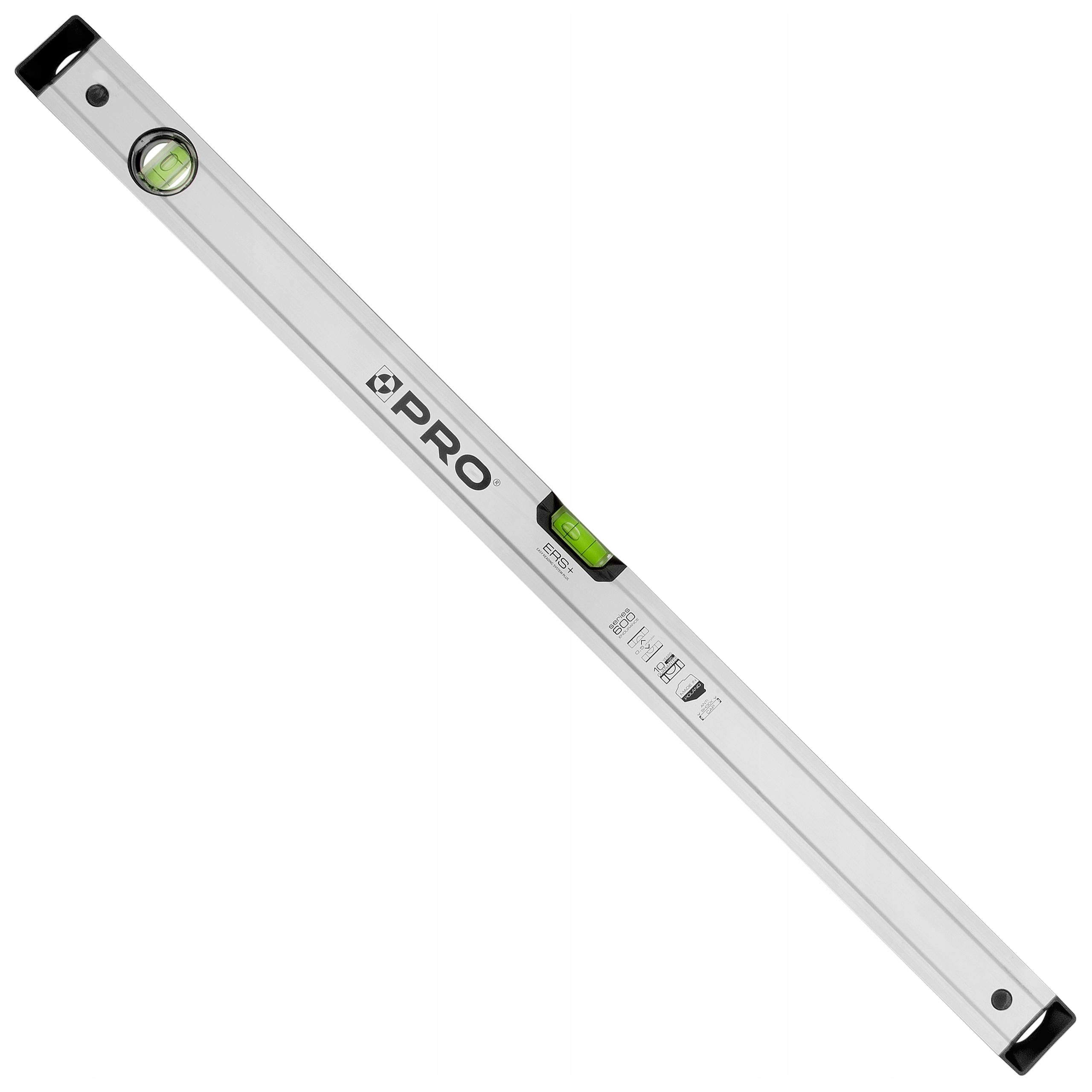 POZIOMNICA PRO600 ANOD. SREBRNA MAGN. 60 CM