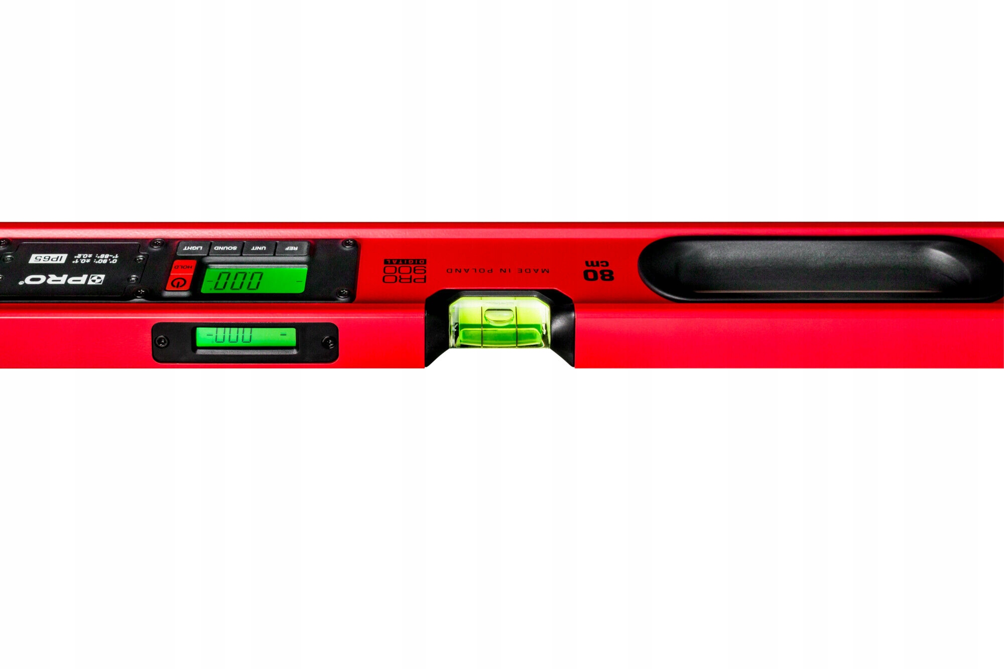 POZIOMNICA ELEKTRONICZNA IP65, PRO900 DIGITAL 80 CM CZERWONA (Z POKROWCEM)