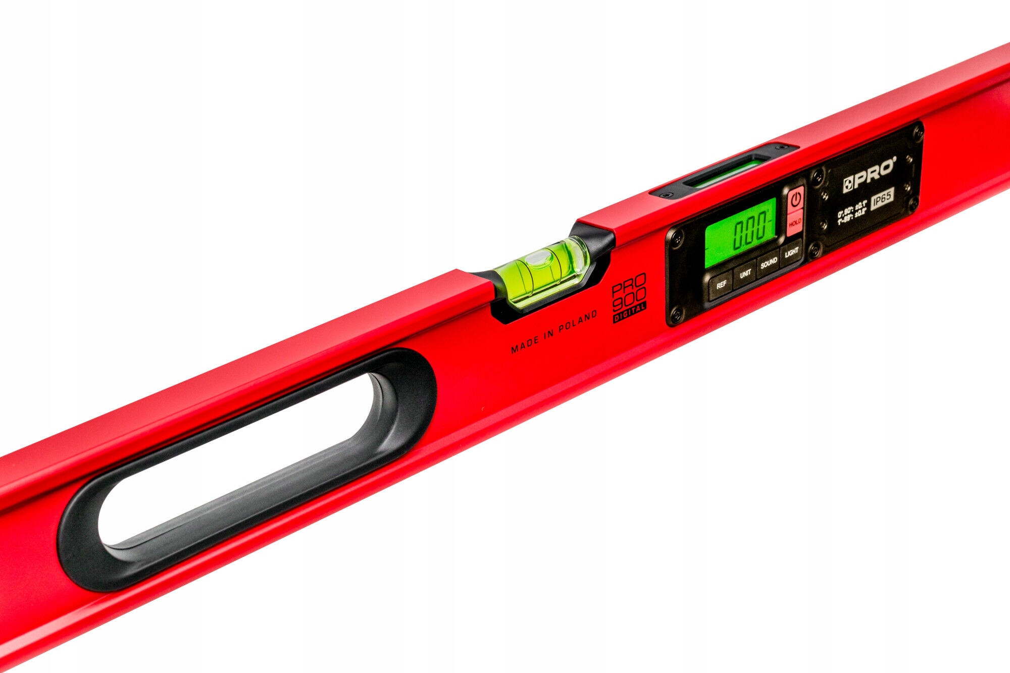 POZIOMNICA ELEKTRONICZNA IP65, PRO900 DIGITAL 80 CM CZERWONA (Z POKROWCEM)